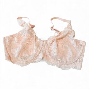 Aerie Lace Underwire Bra Nude Blush | Size 38DDD